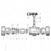 Кран шаровый ПВХ d=20, (тип BVD40, PTFE, EPDM) PN16 COMER Кран шаровый ПВХ d=20, (тип BVD40, PTFE, EPDM) PN16 COMER