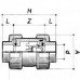 Обратный клапан ПВХ  d=40, без пружины (воздушный), (тип ARV10, EPDM) PN16 COMER