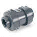 Обратный клапан ПВХ  d=63, без пружины (воздушный), (тип FVD10, FPM, PTFE) PN16 COMER