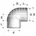 Угол 90° ПВХ d=20-1/2