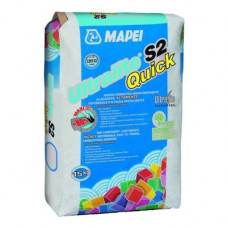 ULTRALITE S2 QUICK, серый быстрый высокодеф. облегч. цем. клей с снижен. пылящ. спос-стью, 15 кг