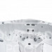Гидромассажный бассейн IQUE Dreamline-II 2200-II-DD-BPM (WiFi+MICROSILK) (220х220х96 см), Brushedwalnut